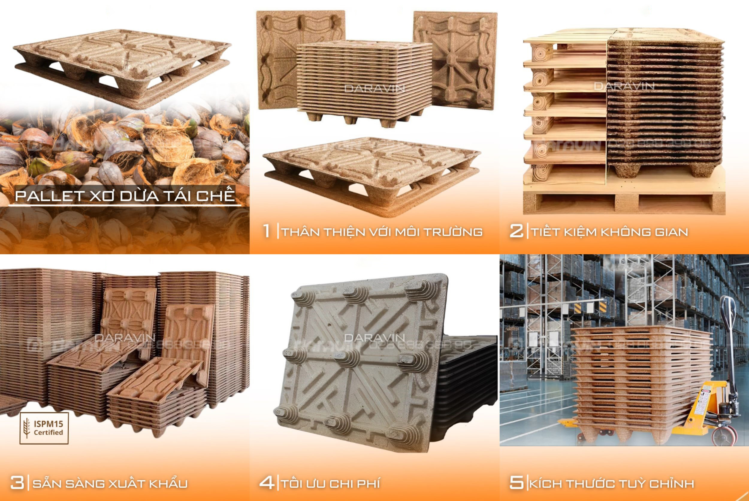 Quy trình sản xuất pallet dừa